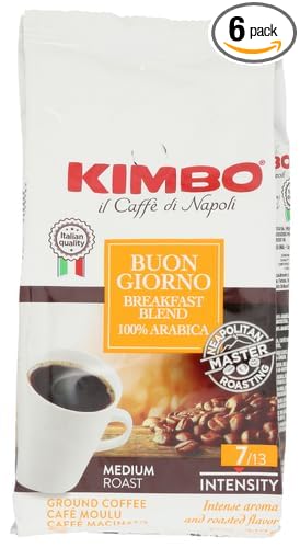 Kimbo Buongiorno Ground Coffee 12 oz (Pack of 6)