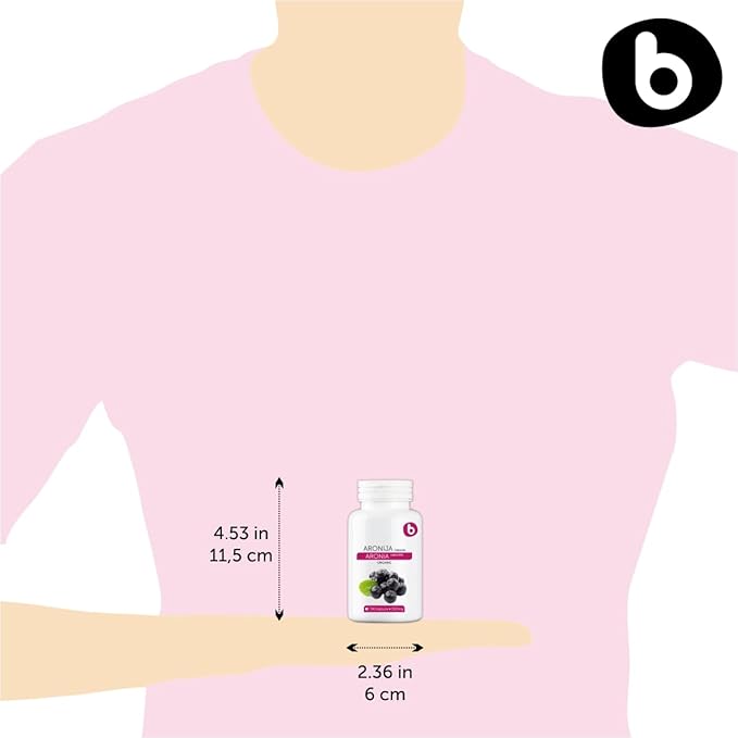 Organic Aronia Berry Capsules – Black Chokeberry Supplement with Natural Anthocyanins &amp Polyphenols – Supports Immune System – from Aronia Berries Powder – Non-GMO – 500mg 90 Vegan Capsules