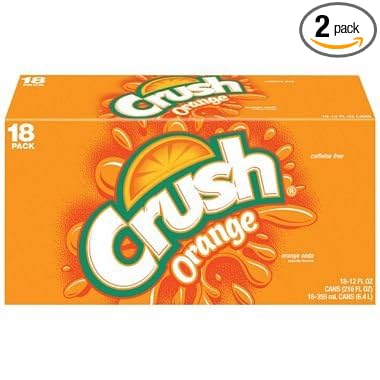 Crush Orange Soda (12 oz. cans 18 pk.) (pack of 2)