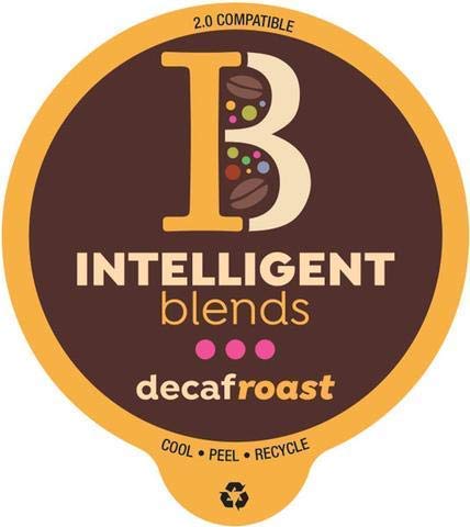 Intelligent Blends Decaf Dark Roast Coffee Pods 100 ct Single Serve Pods – 100% Arabica Coffee Compatible with Keurig K Cups Maker