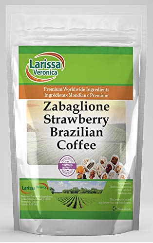 Zabaglione Strawberry Brazilian Coffee (Gourmet Naturally Flavored Whole Coffee Beans) (16 oz ZIN: 559585)