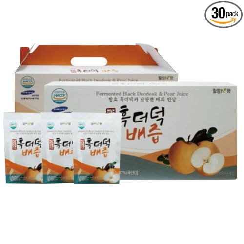 GAGOPA Fermented Black Deodeok&ampPear Juice Korean Pear adn Black Deodeok Drink Juice Pear fermented black deodeok health