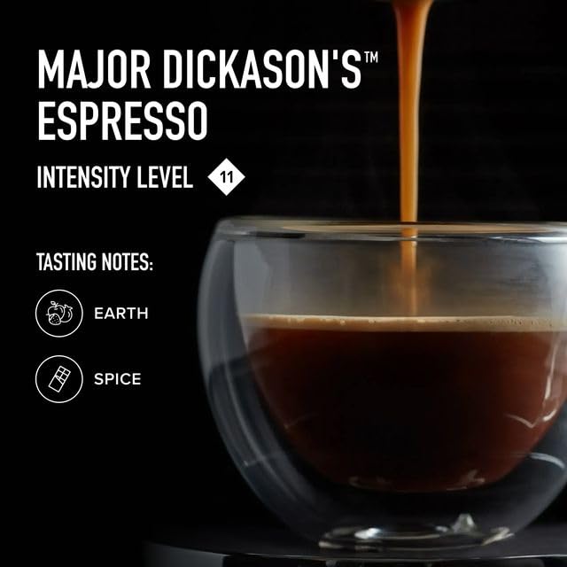 Peet's Coffee Dark Roast Espresso Capsules Compatible with Nespresso Original Machines 100% Arabica Coffee - Major Dickason's Blend Intensity 11 50 Count (5 Boxes of 10 Espresso Capsules)
