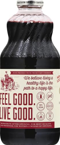 Lakewood Organic Pure Cherry Tart Juice 32 oz (Pack of 4)