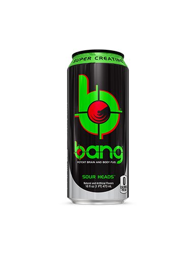 Bang Energy Sour Heads Sugar-Free Energy Drink 16-Ounce | Pack of 12