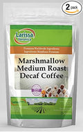 Marshmallow Medium Roast Decaf Coffee (Gourmet Naturally Flavored Whole Coffee Beans) (8 oz ZIN: 554513) - 2 Pack