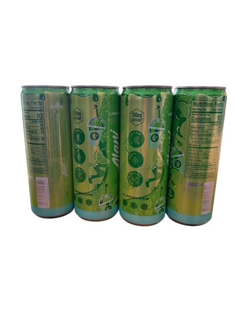 Energy Drinks Lime Slush Alani limited edition (4 Pack) 12 fl oz cans