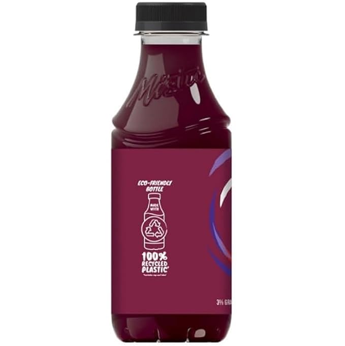Mis-tic Vibrant Flavor Grape Strawberry Juice 16 fl oz - 12 Bottles (Pack of 12 Grape Strawberry)