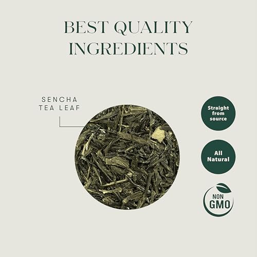 Luxmi Estates - Japanese Sencha Green Tea - 50g 1.76 Oz (25 cups) | Authentic Japanese Sencha Tea by First Leaves | Mild Rich &amp Refreshing Premium Tea