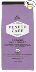 Veneto Cafe Coffee Ground Dark Roast 12 oz (Pack of 6)