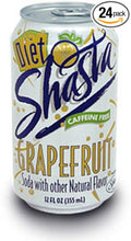 Shasta Diet Grapefruit Soda 12-Ounce Cans (Pack of 24)