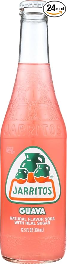 Jarritos Soda Guave Bottle 12.50-Ounce (Pack of 24)