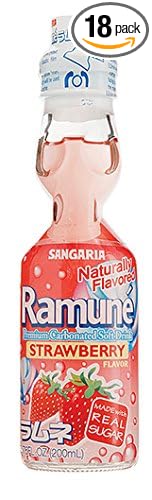 Ramune Strawberry Natural 18 Pack