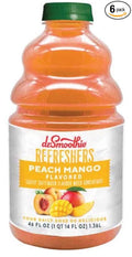 Dr. Smoothie Refreshers Peach Mango Six 46 Oz. Bottles