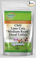 Chili Lime Cola Medium Roast Decaf Coffee (Gourmet Naturally Flavored Whole Coffee Beans) (16 oz ZIN: 568970) - 3 Pack