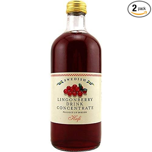 Lingonberry Saft Drink Concentrate 500ml (Pack of 2) Imported From Sweden_AB