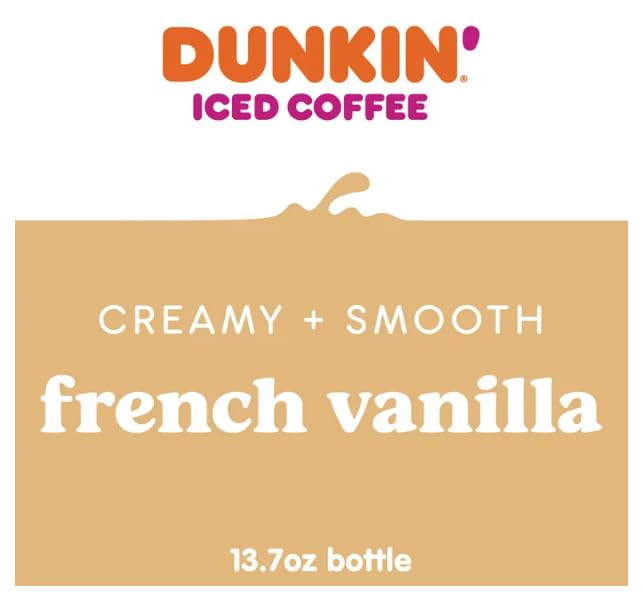 French Vanilla Iced Bottled Coffee Drink 13.7 fl oz + King Combos QR Code and (3 Bottles of French VanillaFlavor)