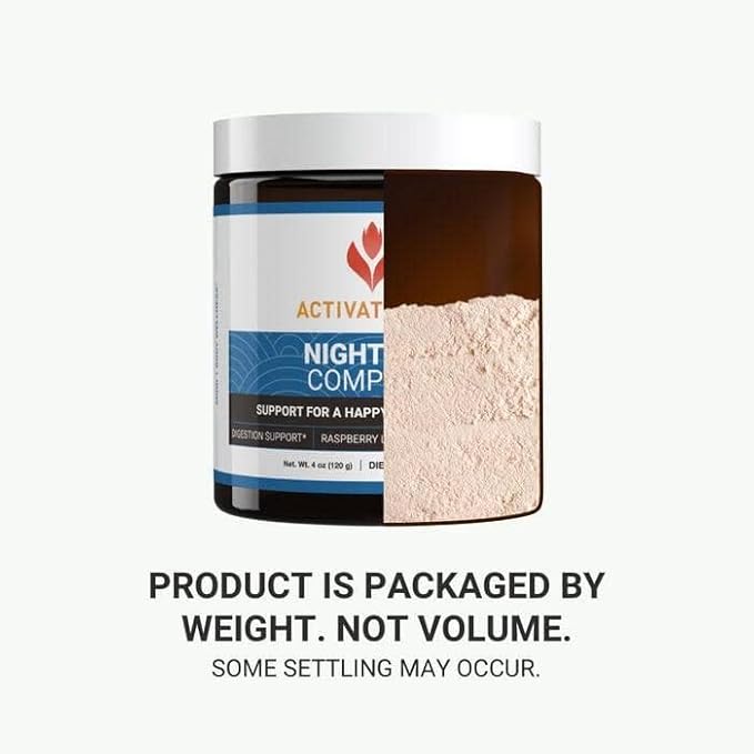 Nighttime Complete by Activated You Daily Wellness Drink for Gut Health with Ashwagandha - Raspberry Lemonade with Prebiotics Probiotics Vitamin C - Supports Relaxation &amp Digestion Plant-Based