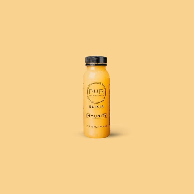 PUR Wellness Shots – Elixir Combination 12 Pack with Mental Majik Beauty Defense and Immunity Shots – Fresh Cold-Pressed Raw Juice – Non-GMO Pressed at Source – 2.5 fl oz