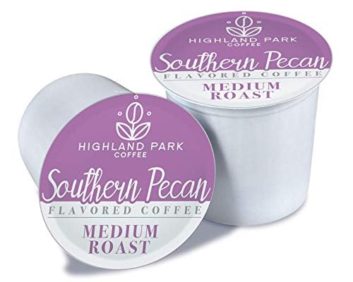Highland Park Coffee Single Serve Pods Compatible with Keurig K Cup Brewers Southern Pecan 80 Count