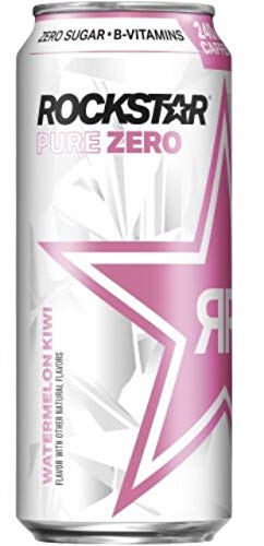 Rockstar Pure Zero Energy Drink Variety- Grape Mandarin Orange#TMGS Fruit Punch- 16fl.oz. (Pack of 16)