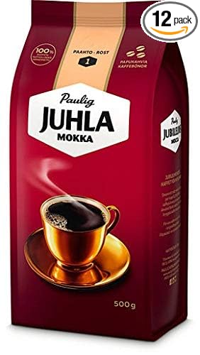 Paulig Juhla Mokka coffee bean Coffee 12 Packs of 500g