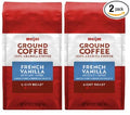 French Vanilla Ground Coffee Light Roast (2 Bags 12 oz. Each)