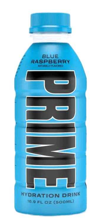 Prime Hydration Sports Drink Variety Bundle - Lemon Lime Tropical Punch Blue Raspberry Strawberry Melon &amp Ice Pop (Pack of 5) - 16.9 Fl Oz By CentaCure and Free Sticker!