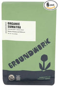 Groundwork Coffee Whole Bean Sumatra 12 oz (Pack of 6)