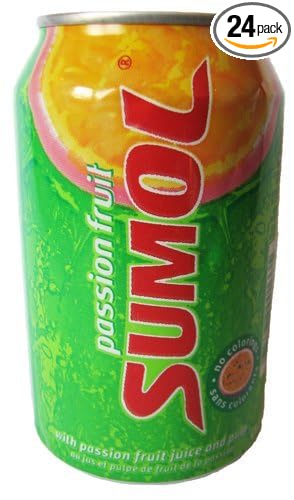 Sumol Passion Fruit Soda Portugal 12 Oz. Cans 24 Pack