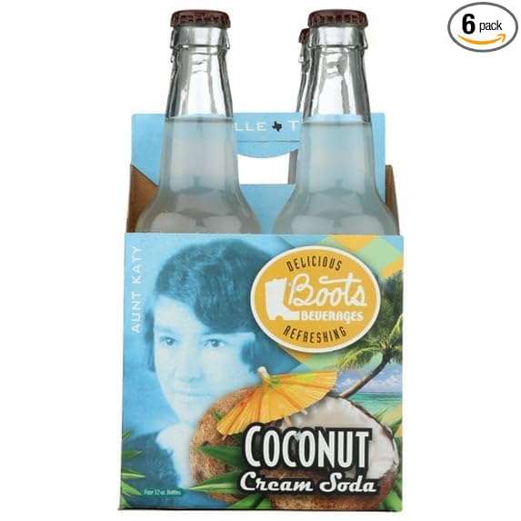 Boots Beverages Coconut Cream Soda 4 Pack 48 fl oz (Pack of 6)