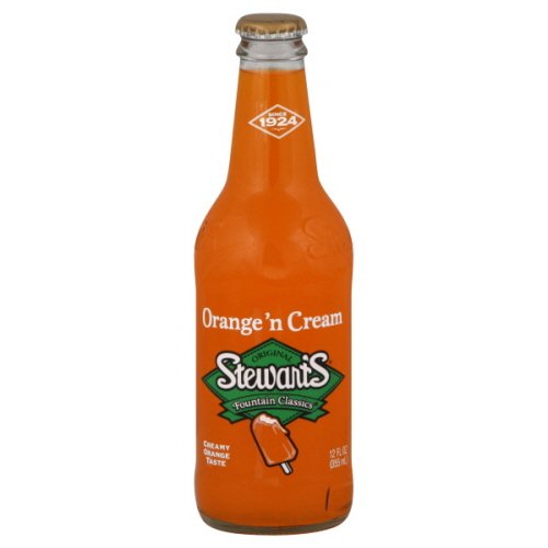 Stewart's Fountain Classics Soda Orange 'N Cream  12 Ounce (6 Glass Bottles)