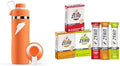 Bundle of Gatorade 'Overtime' 22oz Stainless Steel Water Bottle Twist Cap Orange + Gatorade G Zero Powder 3 Flavor Classic Variety Pack Individual Packets 10 Count (Pack of 3)