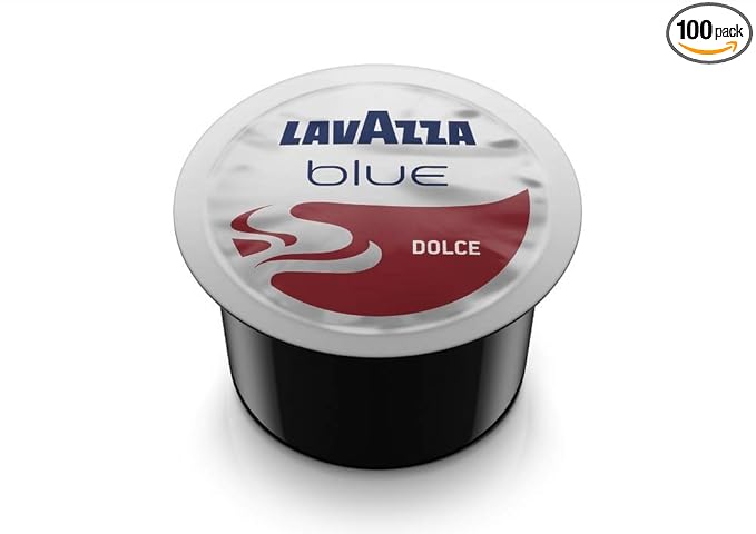 Lavazza BLUE Capsules Espresso Dolce Coffee Blend Medium Roast 28.2-Ounce Boxes (Pack of 100)