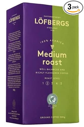 Lofbergs Medium Roast Ground Coffee 17.63oz (3)