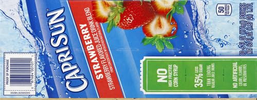 Capri Sun Strawberry Ready-to-Drink Juice 6 Fl Oz (Pack of 10)