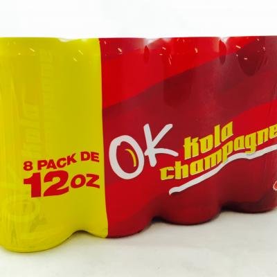 OK Kola Champagne - Puerto Rico's Favorite Soda - 12 oz cans - 8 Pack