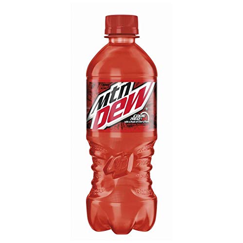 Mountain Dew Code Red 20oz Bottle (Pack of 10 Total of 200 Fl Oz)