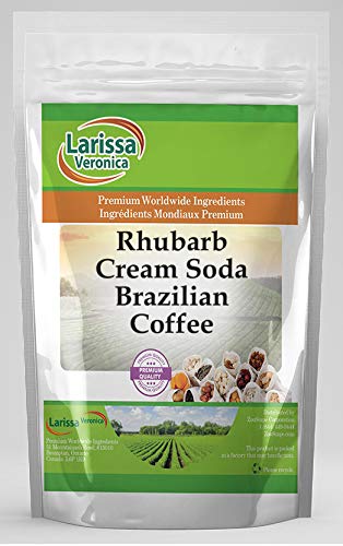 Rhubarb Cream Soda Brazilian Coffee (Gourmet Naturally Flavored Whole Coffee Beans) (16 oz ZIN: 561665)