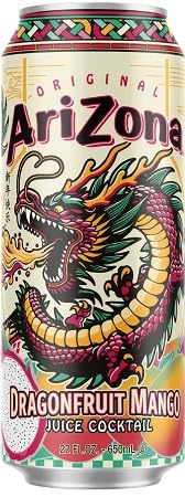 Arizona Dragonfruit Mango Beverage 22 Oz 12 Pack