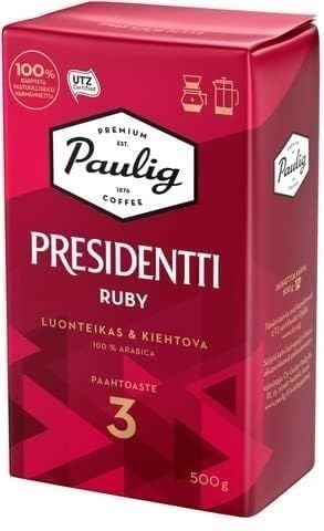 Paulig Coffee 4 packs 2kg 70oz Many kind set Fine Grind - Premium Filter Blend Ground Coffee - Bag Finnish Coffee - SOPOSOPO Box - Juhla Mokka