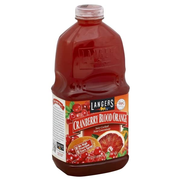 Langers Juice Cocktail Cranberry Blood Orange 64 Ounce