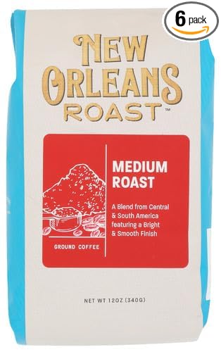 New Orleans Roast Coffee Ground Medium Roast 12 oz (Pack of 6)