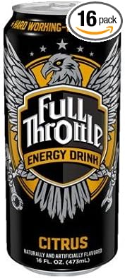 16 Pack - Full Throttle Energy Drink - Citrus - 16 Ounce