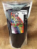100% Kona Peaberry Dark Roast Ground Coffee (low-acid) - 1 pound