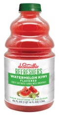 Dr. Smoothie Refreshers Watermelon Kiwi – Made with Real Fruit Juice – Drink Concentrate No Artificial Colors Shelf-Stable – Lightly Caffeinated with Green Coffee Extract (46 oz Bottle)