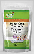 Sweet Corn Tanzania Peaberry Coffee (Gourmet Naturally Flavored Whole Coffee Beans) (16 oz ZIN: 558334)