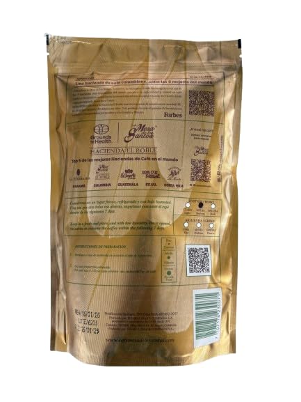 Café Mesa de los Santos – Premium Colombian Whole Bean Coffee Medium Roast 16 Ounce Bag – Organic Certified Hand Picked Shade grown single origin roasted at origin