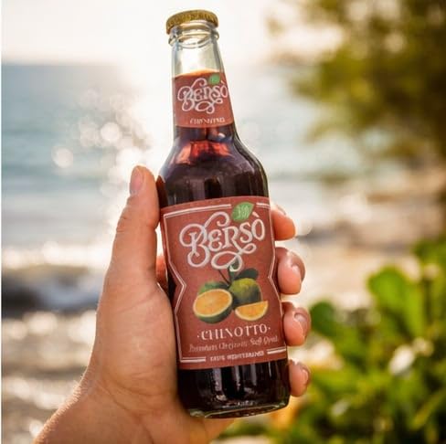 Berso Chinotto Italian Soda 4-Pack – Refreshing Citrus Soft Drink with Bold Bitter Orange Flavor – Premium Sparkling Beverage – Authentic Italian Chinotto Soda for Aperitivo &amp Cocktails