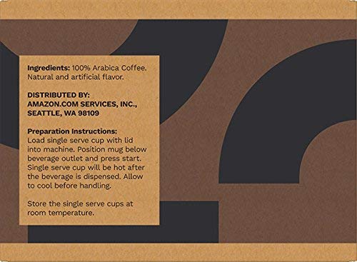 Amazon Brand - Solimo Light Roast Coffee Pods Compatible with Keurig 2.0 K-Cup Brewers Hazelnut Flavored 100 Count (Pack of 1)